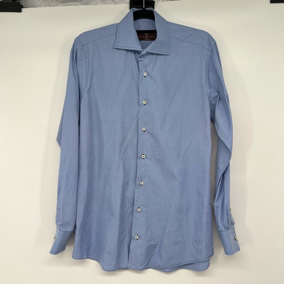 Estate Robert Talbott Tailored Check Sutter Tailored Dress Shirt Men's Size 15.5 - Picture 1 of 10